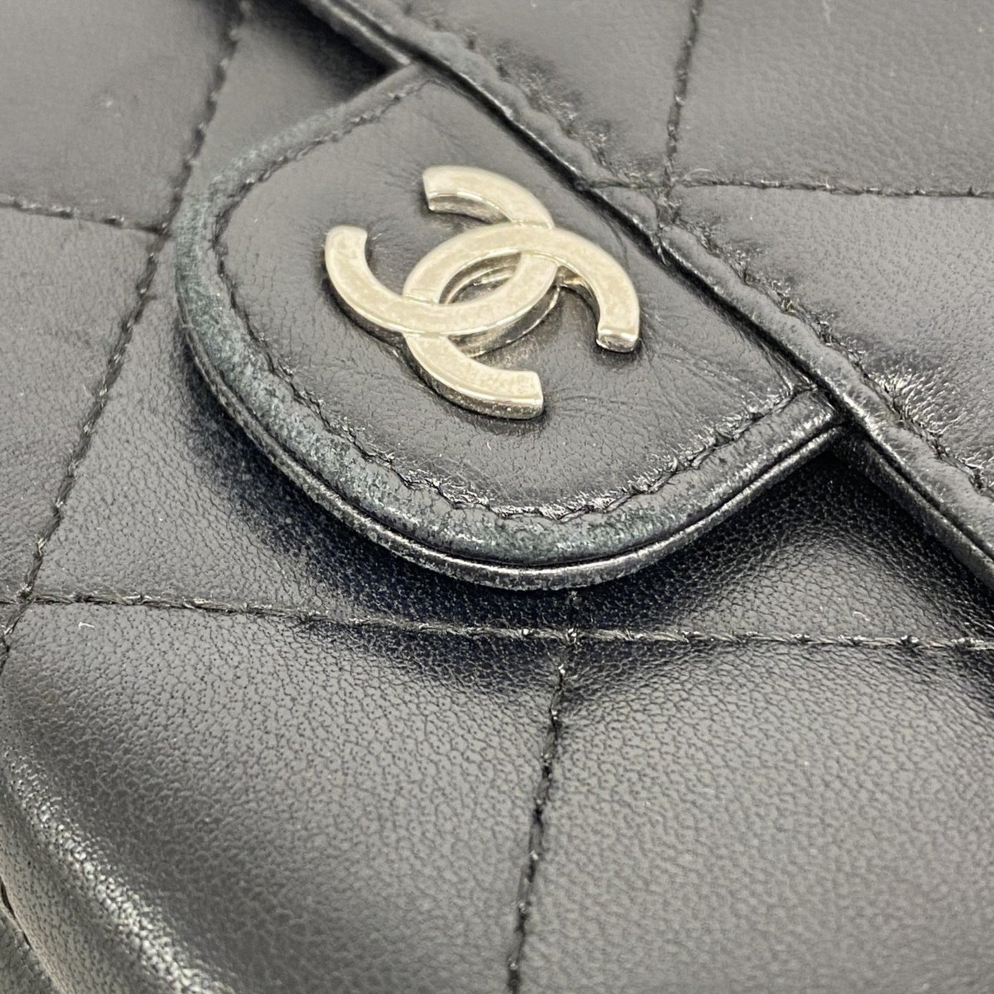 Chanel Matelasse Tri-Fold Wallet In Lambskin