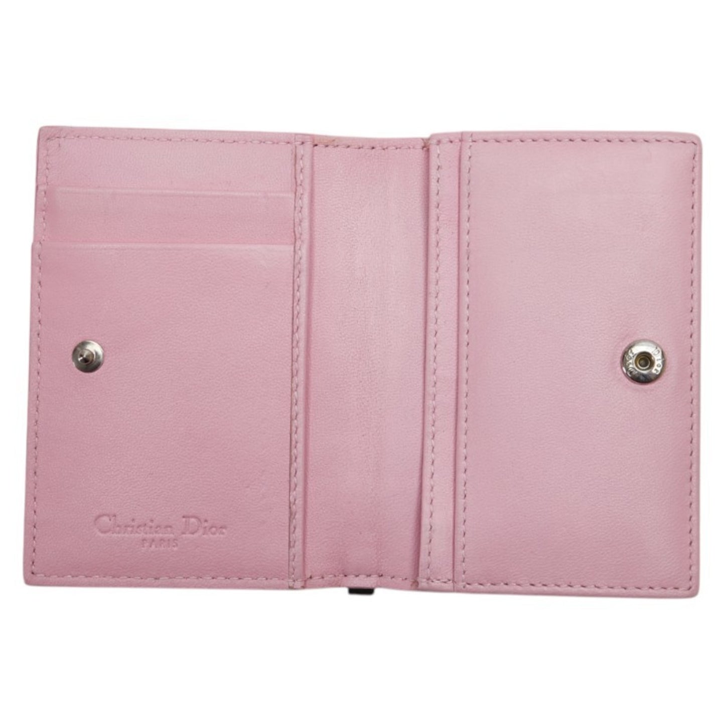 Christian Dior Dior Cannage Lady Business Card Case In Black