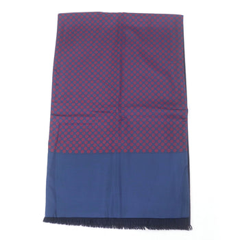 Hermes Silk Angora Anchor Pattern Fringed Shawl/Stole/Scarf