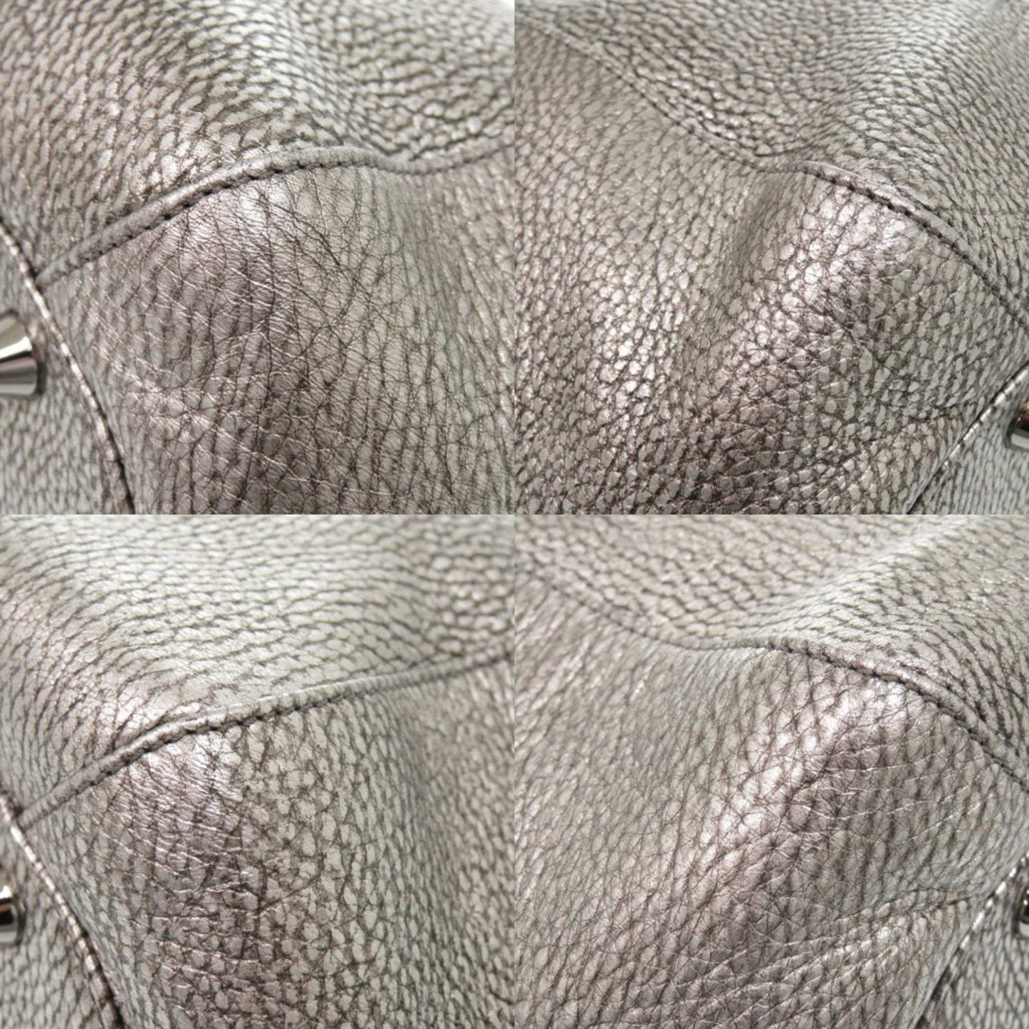 Jimmy Choo Leather Silver Shoulder Bag 0639 Jimmy Choo