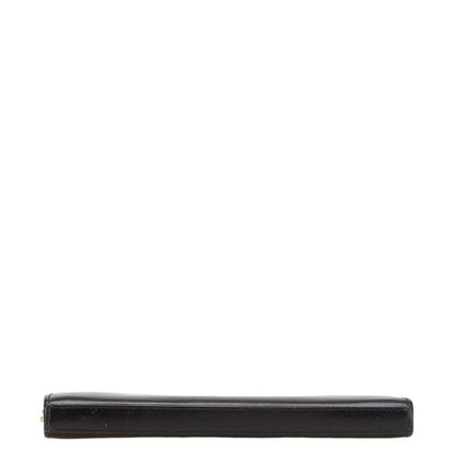 Saint Laurent Round Zip Long Wallet 326599 Black Leather