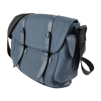 Louis Vuitton Christopher Messenger Shoulder Bag M58475 Taurillon Leather Blue Marine Black