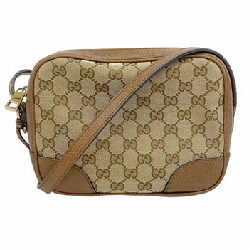 Gucci Gg Canvas Shoulder Bag 449413 Brown