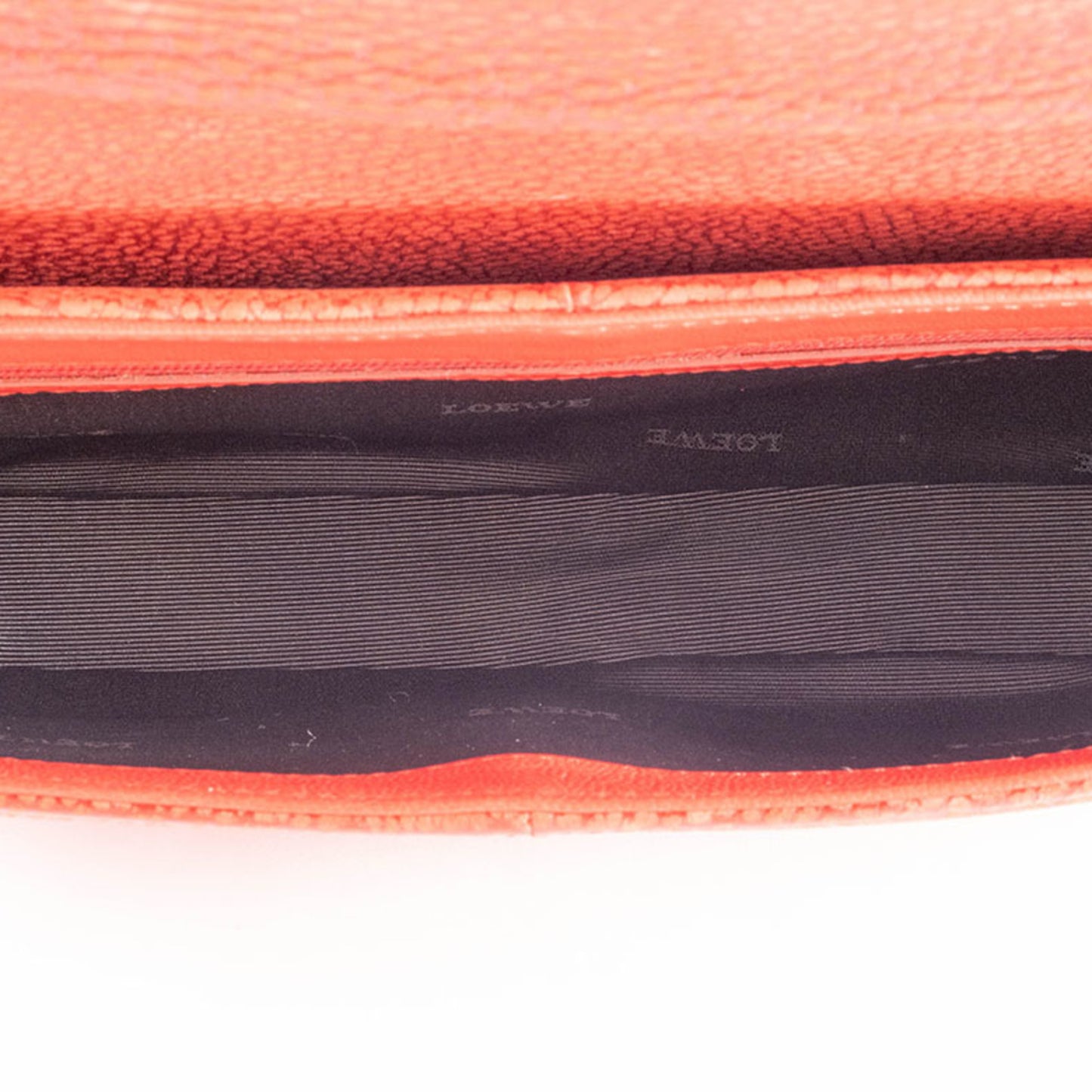 Loewe Senda Handbag In Red Leather