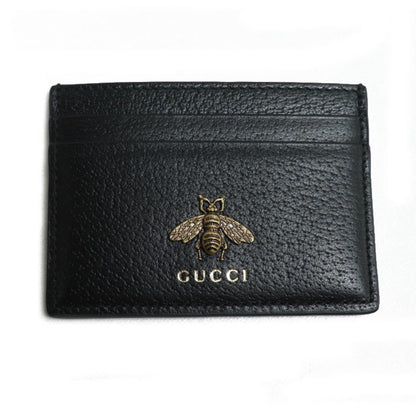Gucci Animalier Bee Card Case Black 523685 Dj20T 1000