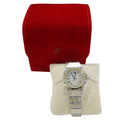 Cartier Santos Octagon Date Quartz Watch For Women
