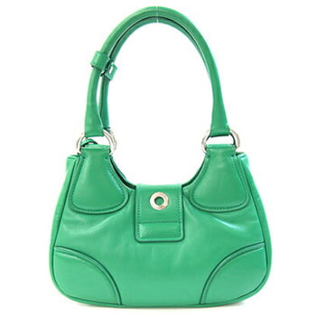 Prada Re-Edition 2002 Moon Padded Handbag 1Ba381 Green Nappa Leather Shoulder Bag