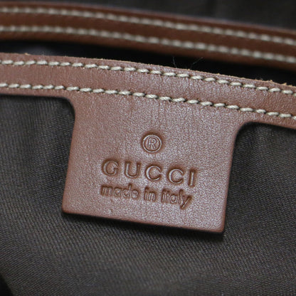 Gucci Gg Supreme Handbag In Brown Leather And Pvc For Women