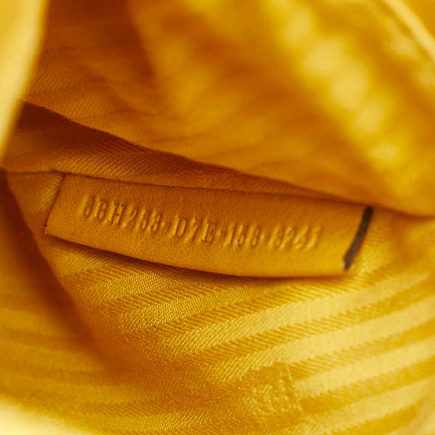 Fendi Petit Toujours Handbag/Shoulder Bag 2Way 8Bh253 Yellow Leather