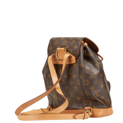 Louis Vuitton Monogram Montsouris Mm Backpack M51136 Brown Leather