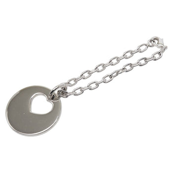 Cartier Logo Heart Motif Charm In Silver Metal