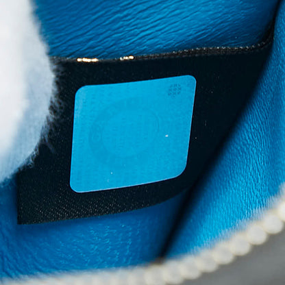 Bvlgari Man Round Zip Long Wallet Black Leather