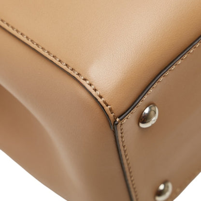 Fendi.Com Flower Stud Handbag/Shoulder Bag 2Way 8Bn298 Beige Multicolor Leather