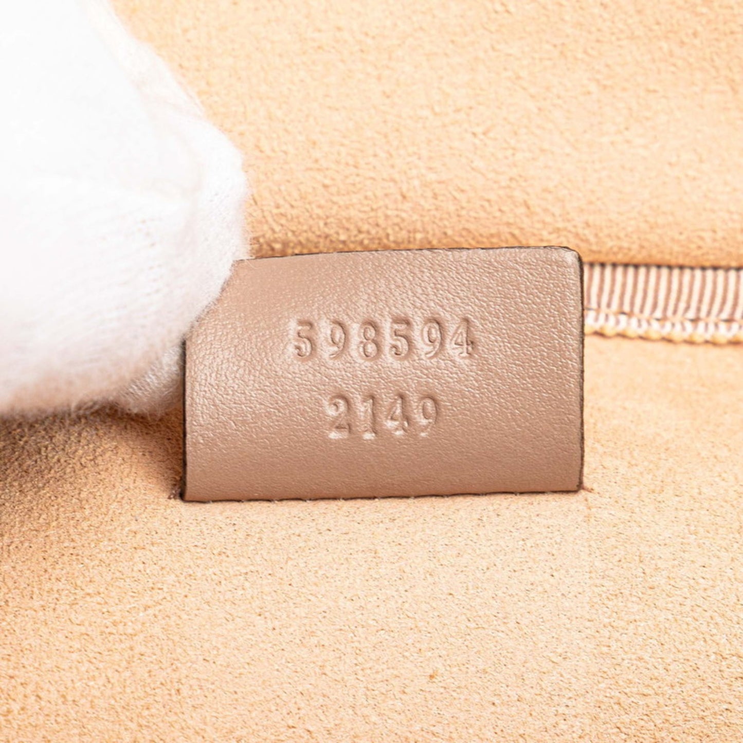 Gucci Gg Marmont Quilted Backpack 598594 Beige Leather