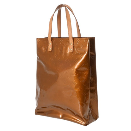 Louis Vuitton Monogram Vernis Reed Mm Bronze M91143 Women'S Handbag