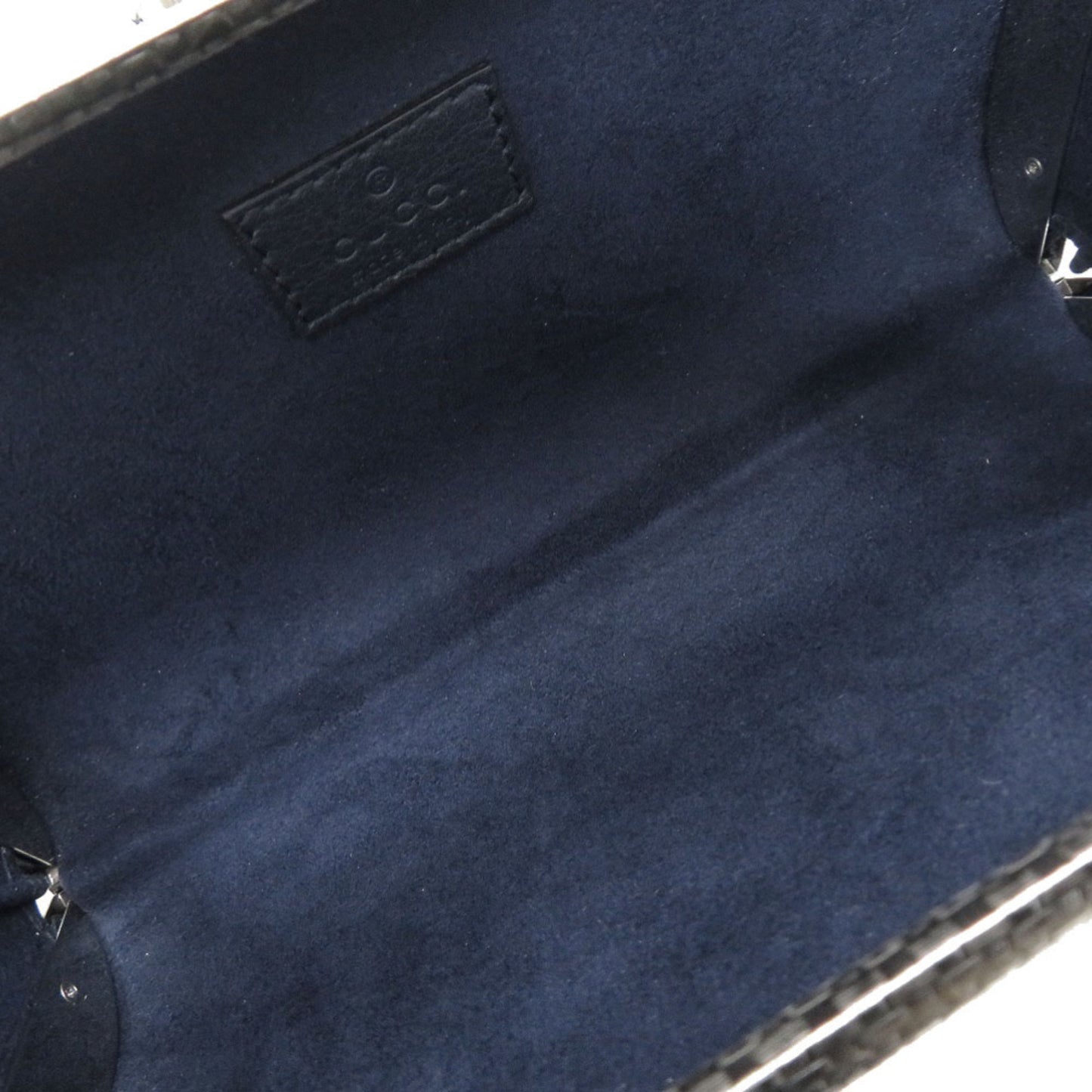 Gucci 725758 Metal Crystal Silver Chain Shoulder Bag 0347 Gucci