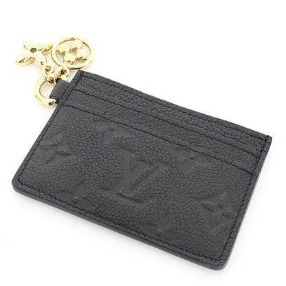 Louis Vuitton Porte Carte Lv Charm Monogram Empreinte Noir M82132 Black Unused