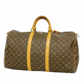 Louis Vuitton Monogram Keepall 50 Boston Bag M41426 Brown