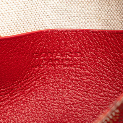 Goyard Plumet Pouch Wallet Red Leather