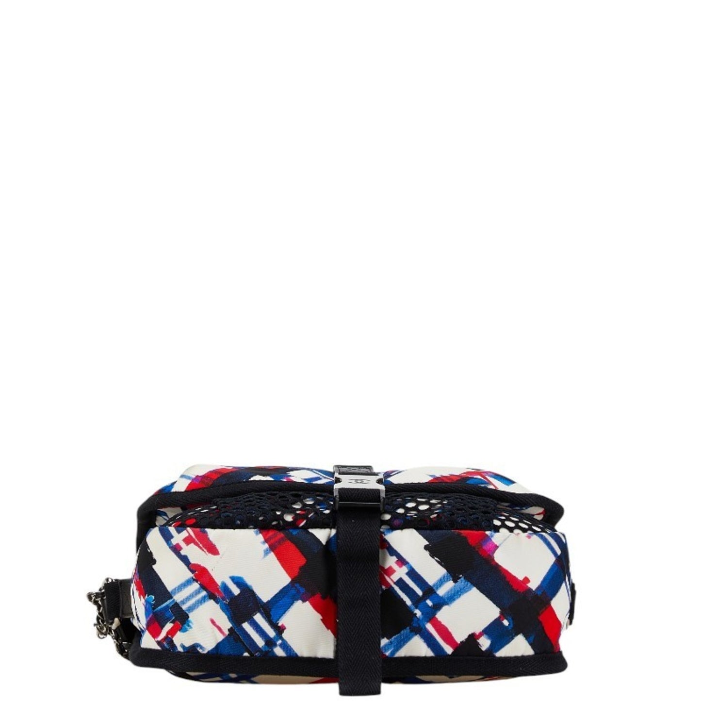 Chanel Airline Crossbody Shoulder Bag A93385 White Multicolor Nylon