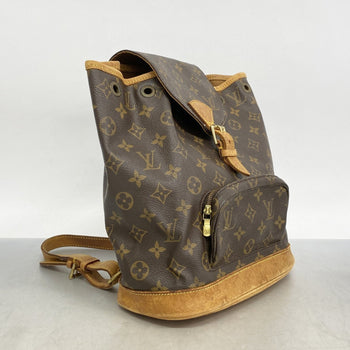 Louis Vuitton Monogram Montsouris Mm Backpack M51136 Brown