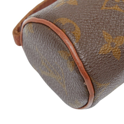 Louis Vuitton Monogram Papillon 30 Accessory Pouch M51385 Brown Leather