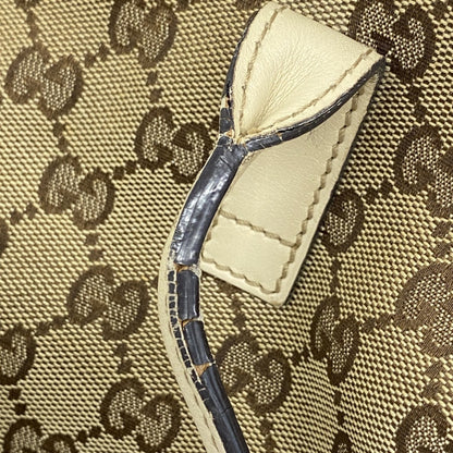 Gucci Gg Canvas Interlocking G Tote Bag 169946 Brown