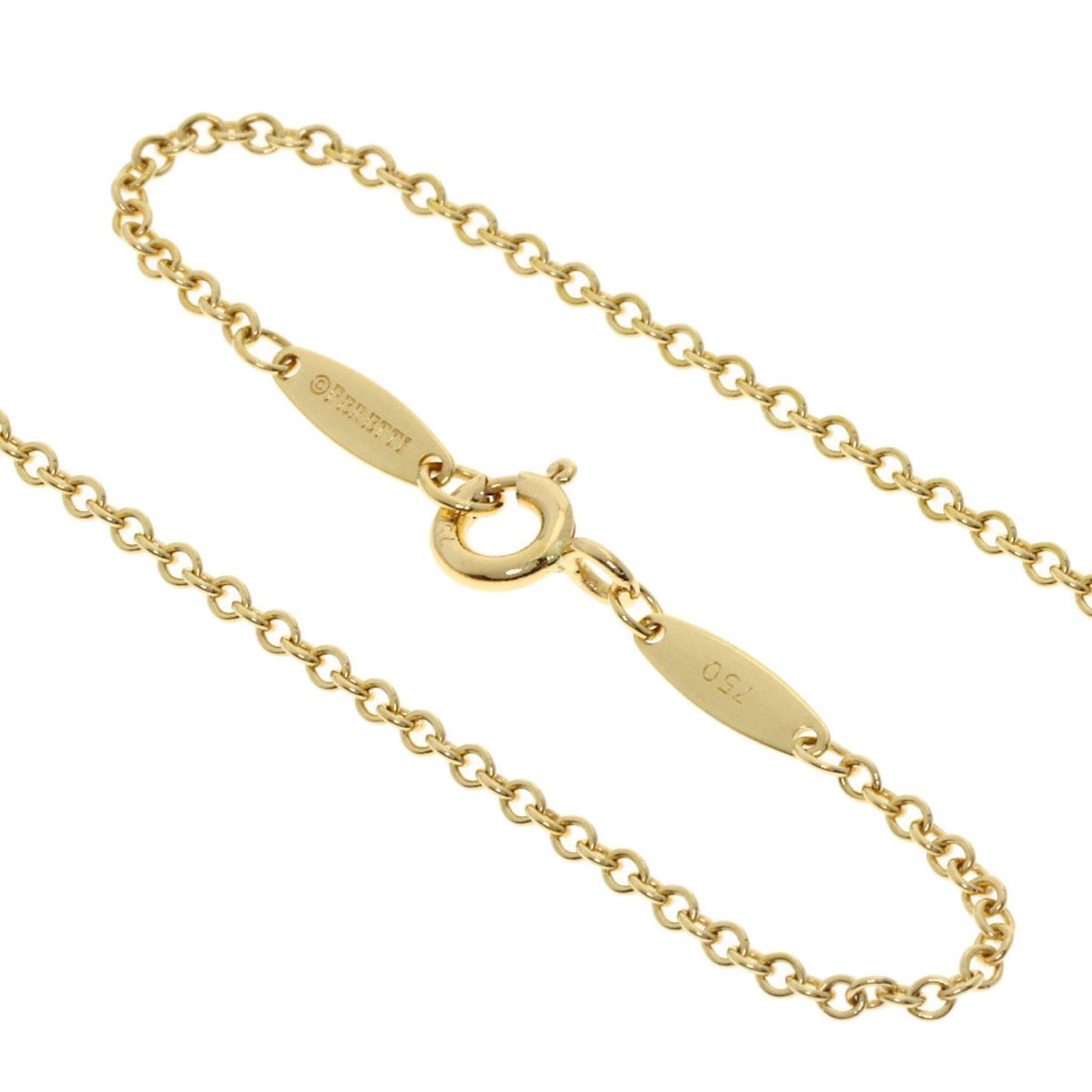 Tiffany Crown Key Diamond Necklace In 18K Yellow Gold