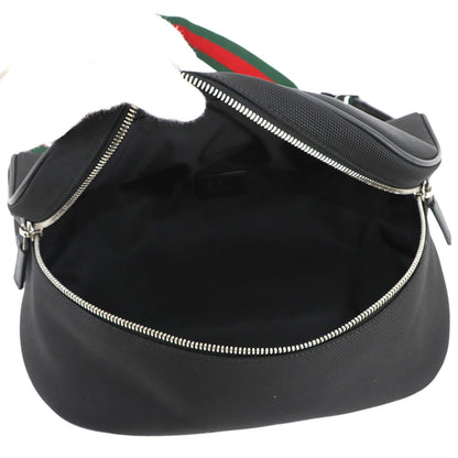 Gucci Sherry Line Waist Body Bag In Nylon Canvas And Leather