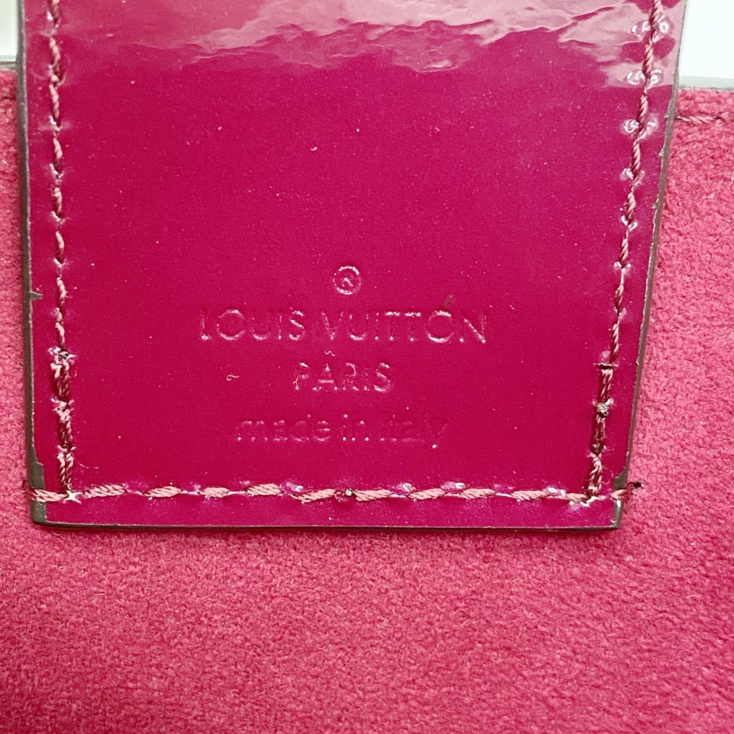 Louis Vuitton Vernis Long Beach Pm Shoulder Bag M90480 Magenta