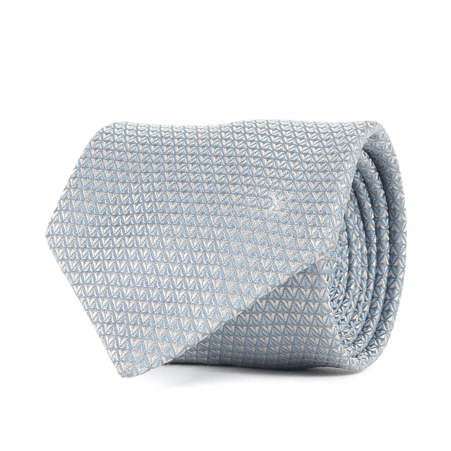 Louis Vuitton Louis Vuitton V Monogram Silk Cravate Tie M78568 Light Blue