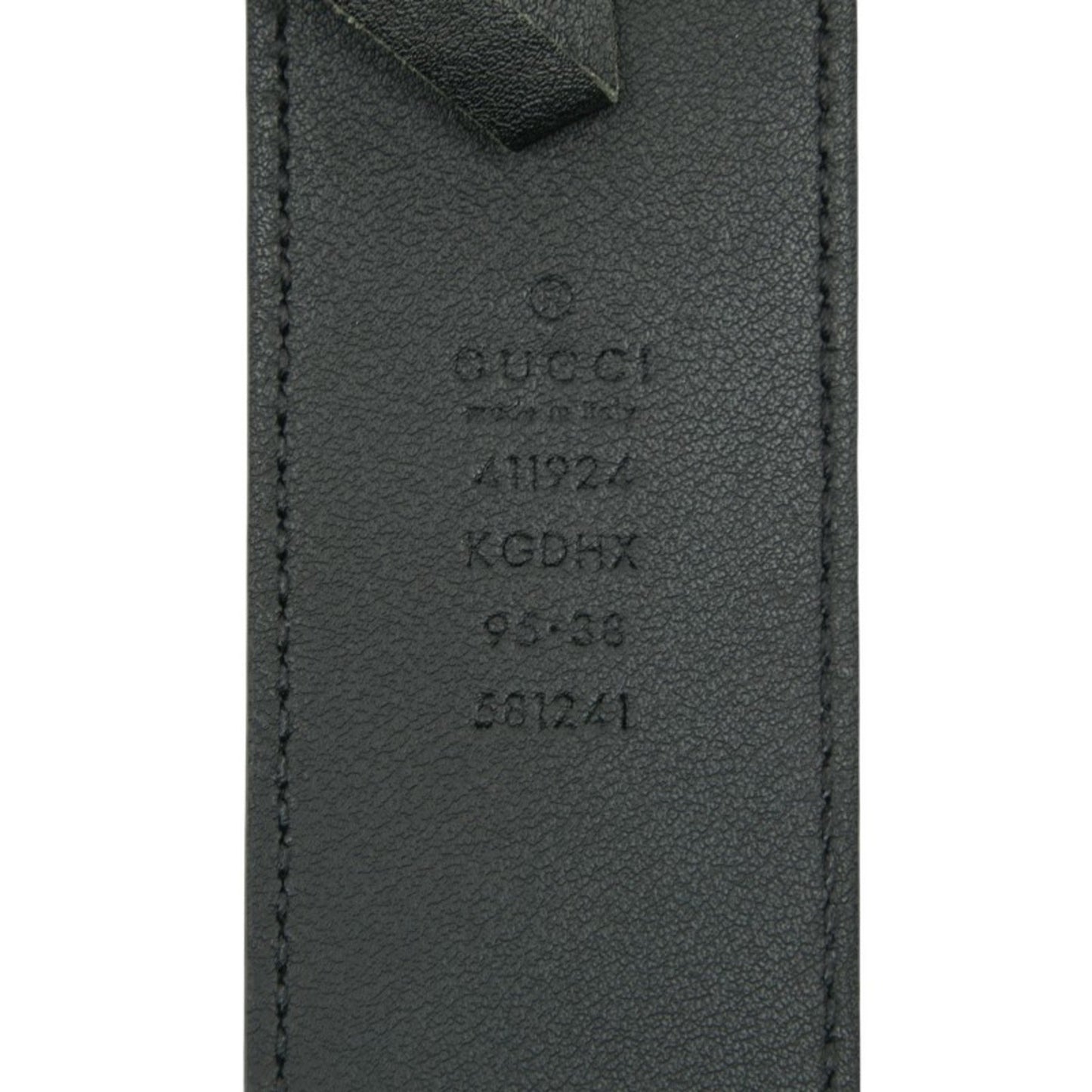 Gucci Gg Supreme Belt Size: 95 38 411924 Black Gray