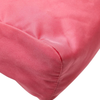 Prada Triangle Logo Plate Pouch Pink Nylon