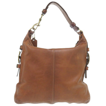 Coach One-Shoulder Leather Brown Shoulder Bag 0681 Coach