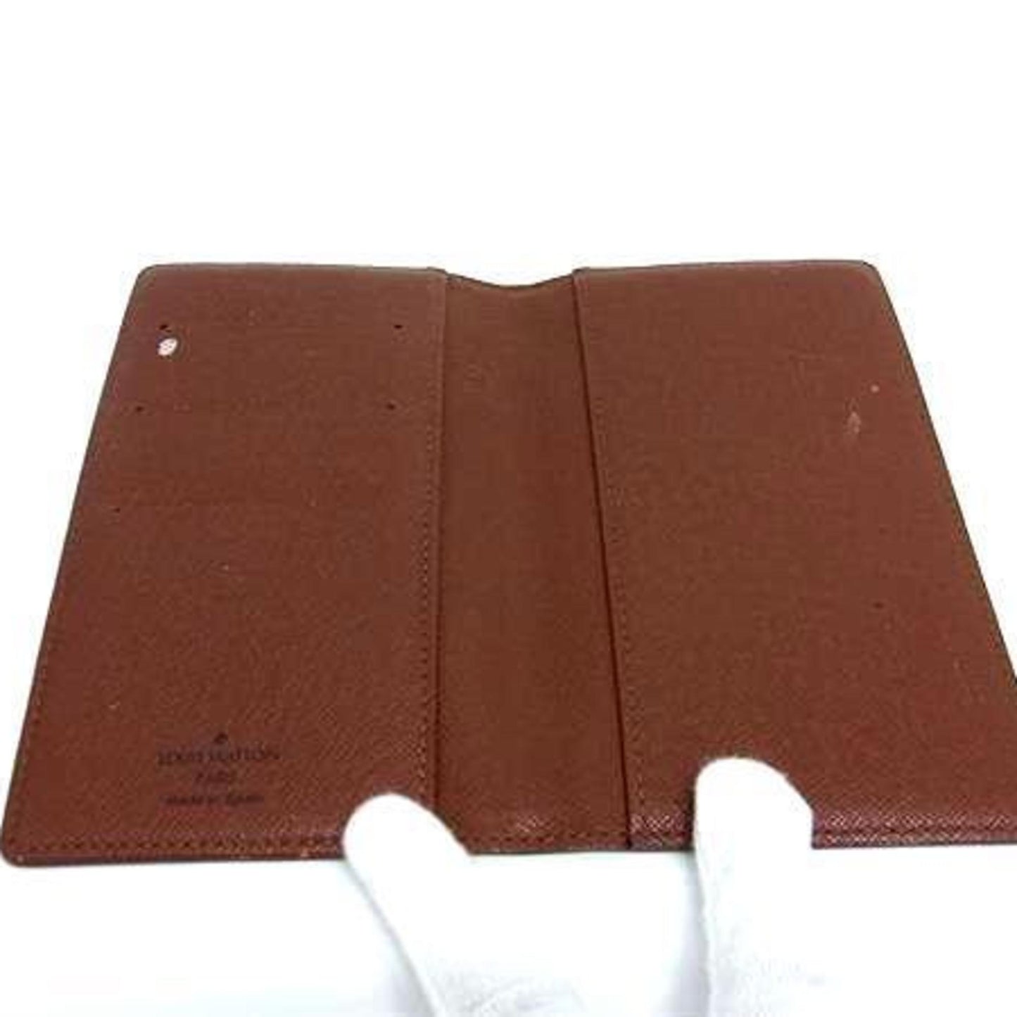 Louis Vuitton Monogram Agenda Poche Planner Cover R20503 Brown Leather