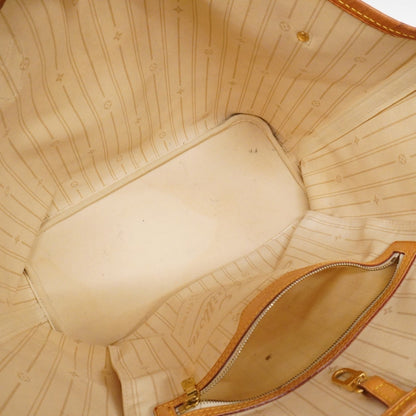 Louis Vuitton Damier Azur Neverfull Mm Tote Bag N51107 White