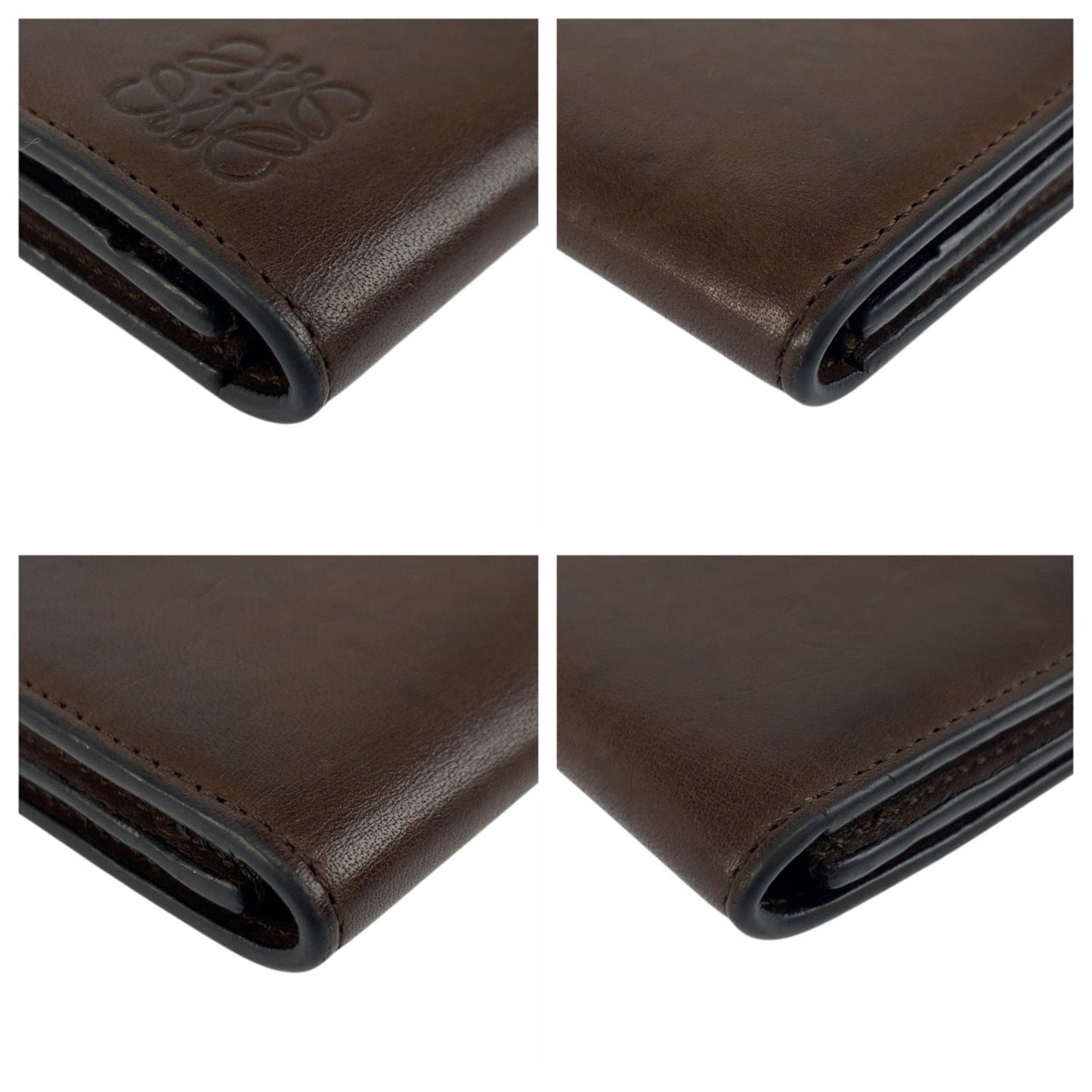 Loewe Anagram Brown Leather Card Case/Business Holder