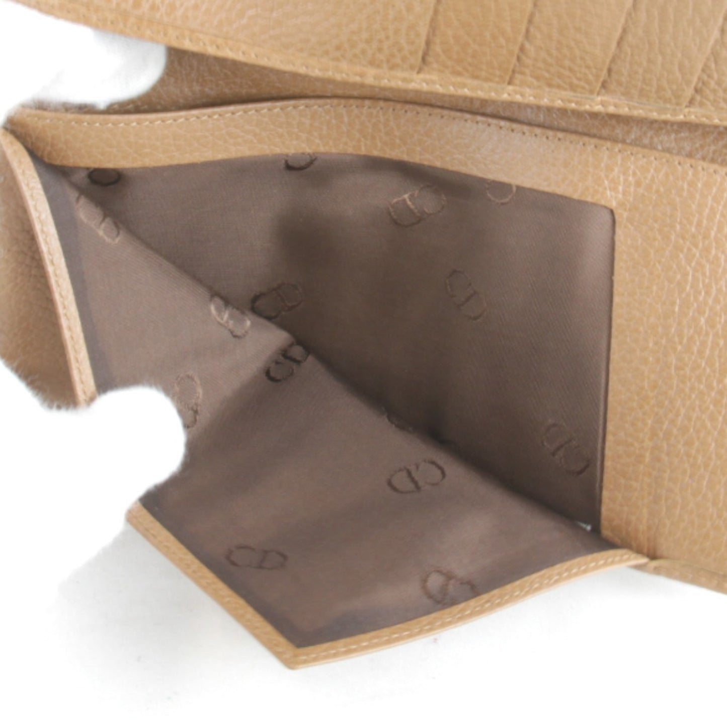 Christian Dior Honeycomb Wallet Brown