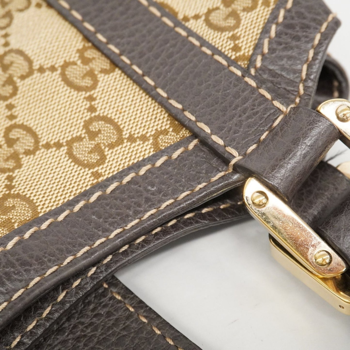 Gucci Gg Canvas Handbag 364835 Brown