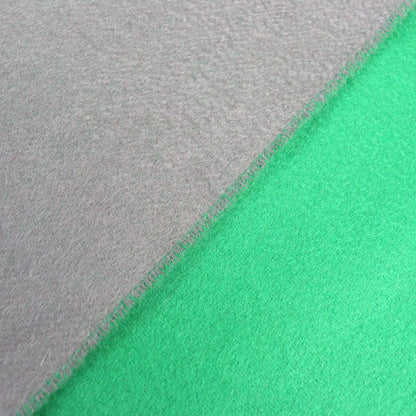 Hermes 100% Cashmere Logo Embroidered Two-Tone Fringed Large Shawl/Stole/Scarf