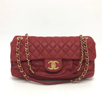 Chanel Chanel Matelasse 30 Coco Mark W Chain Shoulder Bag Coated Leather