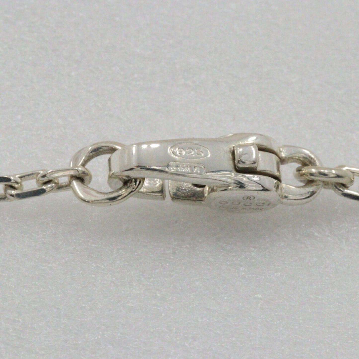Gucci G Mark Necklace Plate Silver 925 Approx. 21.0G