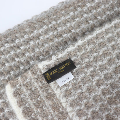 Louis Vuitton Louis Vuitton Echarpe Cel Muffler Wool Mohair Beige