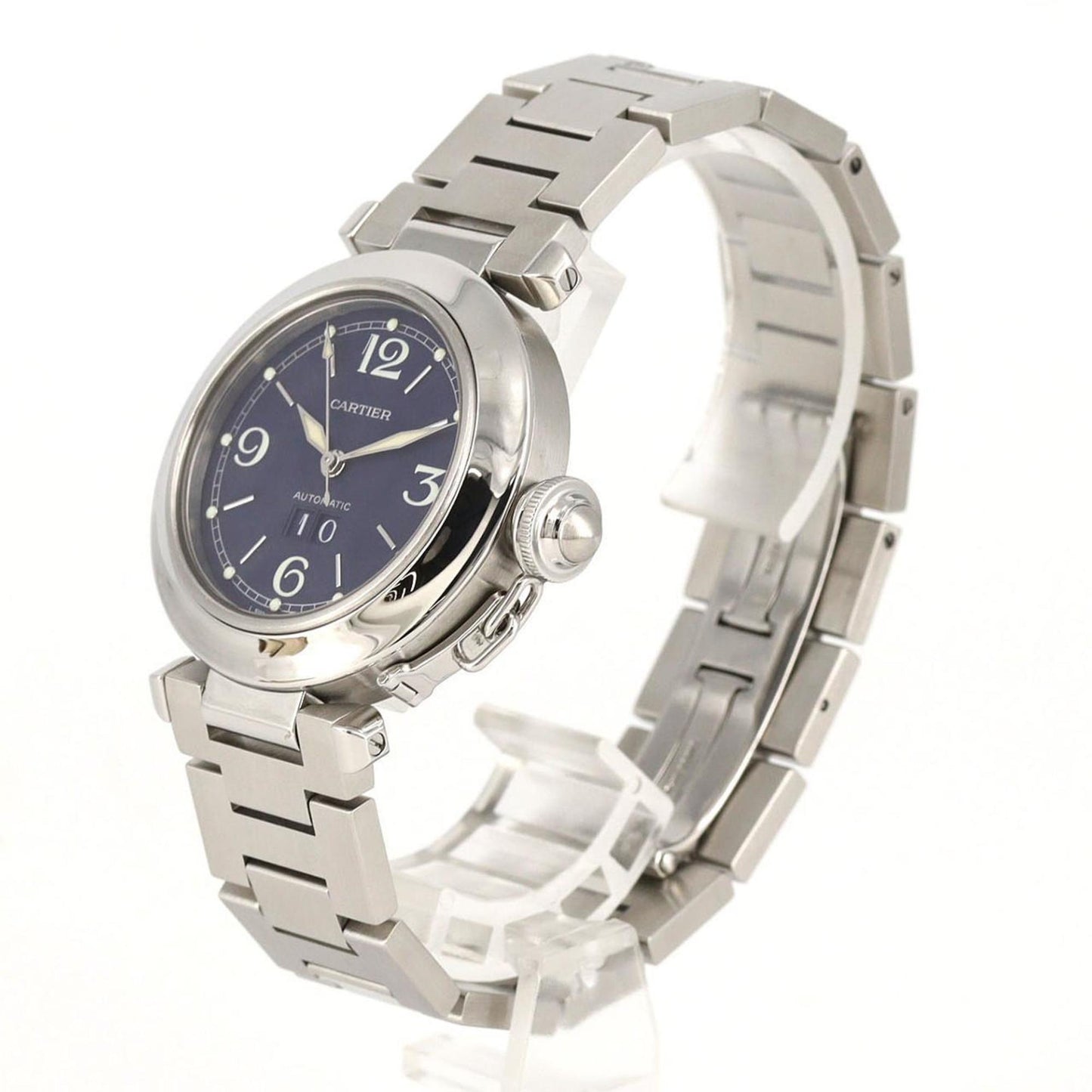 Cartier Pasha C Grande Date W31047M7 Stainless Steel Automatic Watch