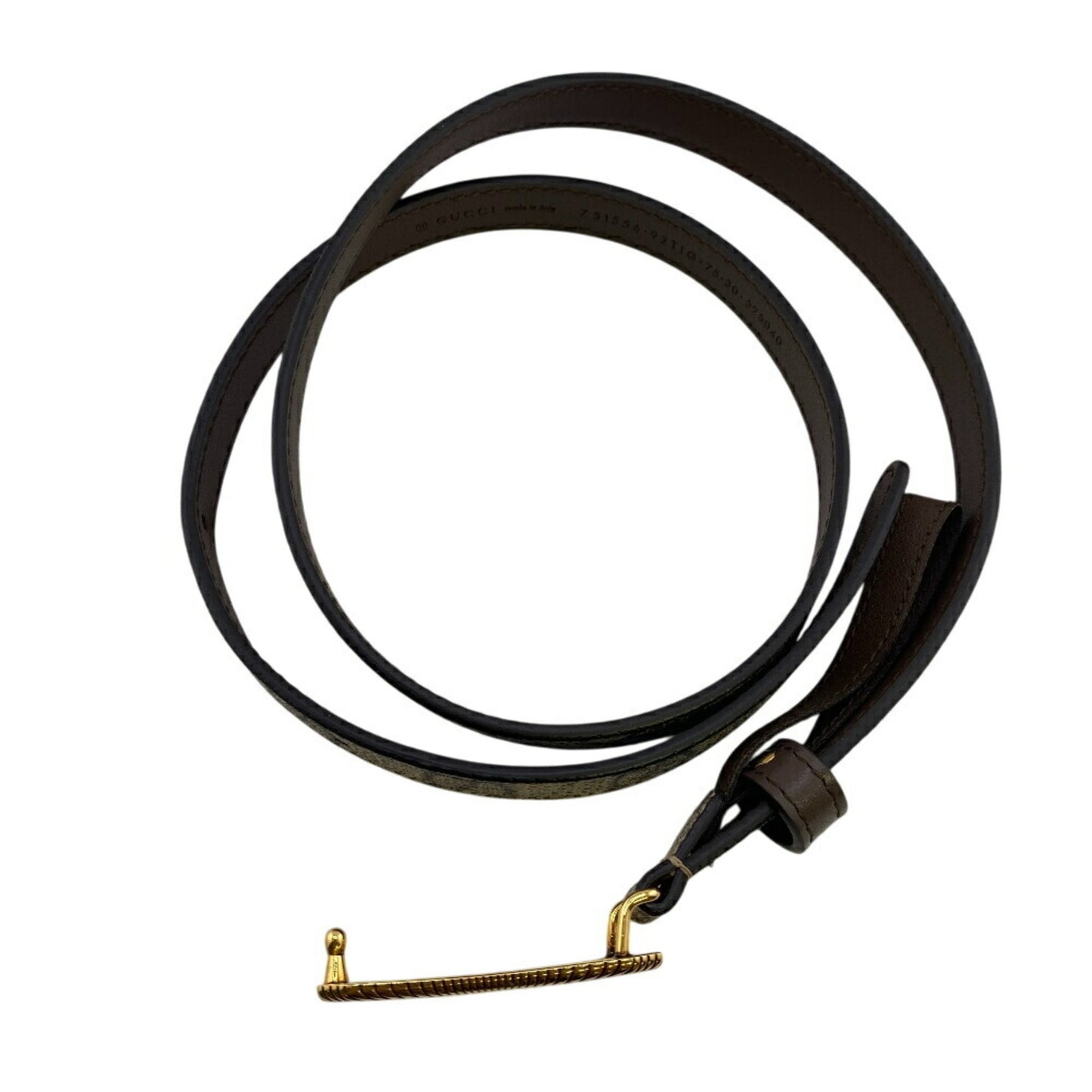 Gucci 751556 Interlocking G 75/30 Gg Supreme Belt Grey