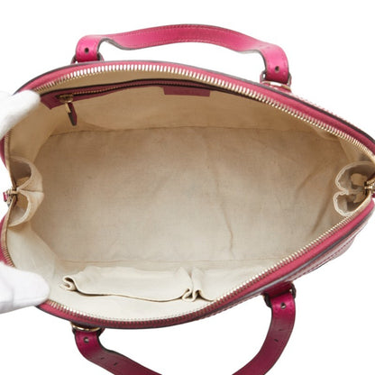 Gucci Micro Gg Handbag/Shoulder Bag 2Way 309617 Pink Patent Leather