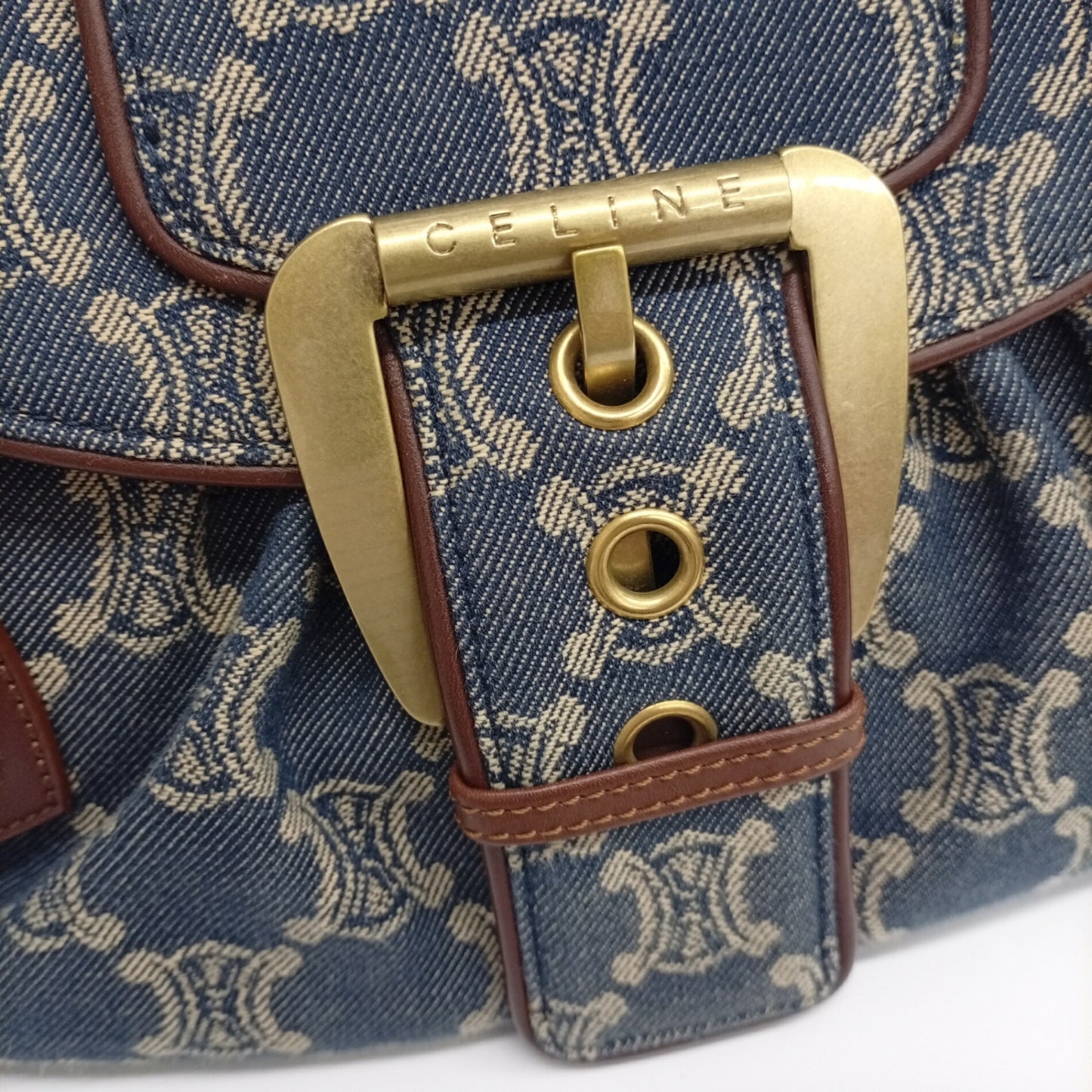 Celine Paris Macadam Denim Handbag