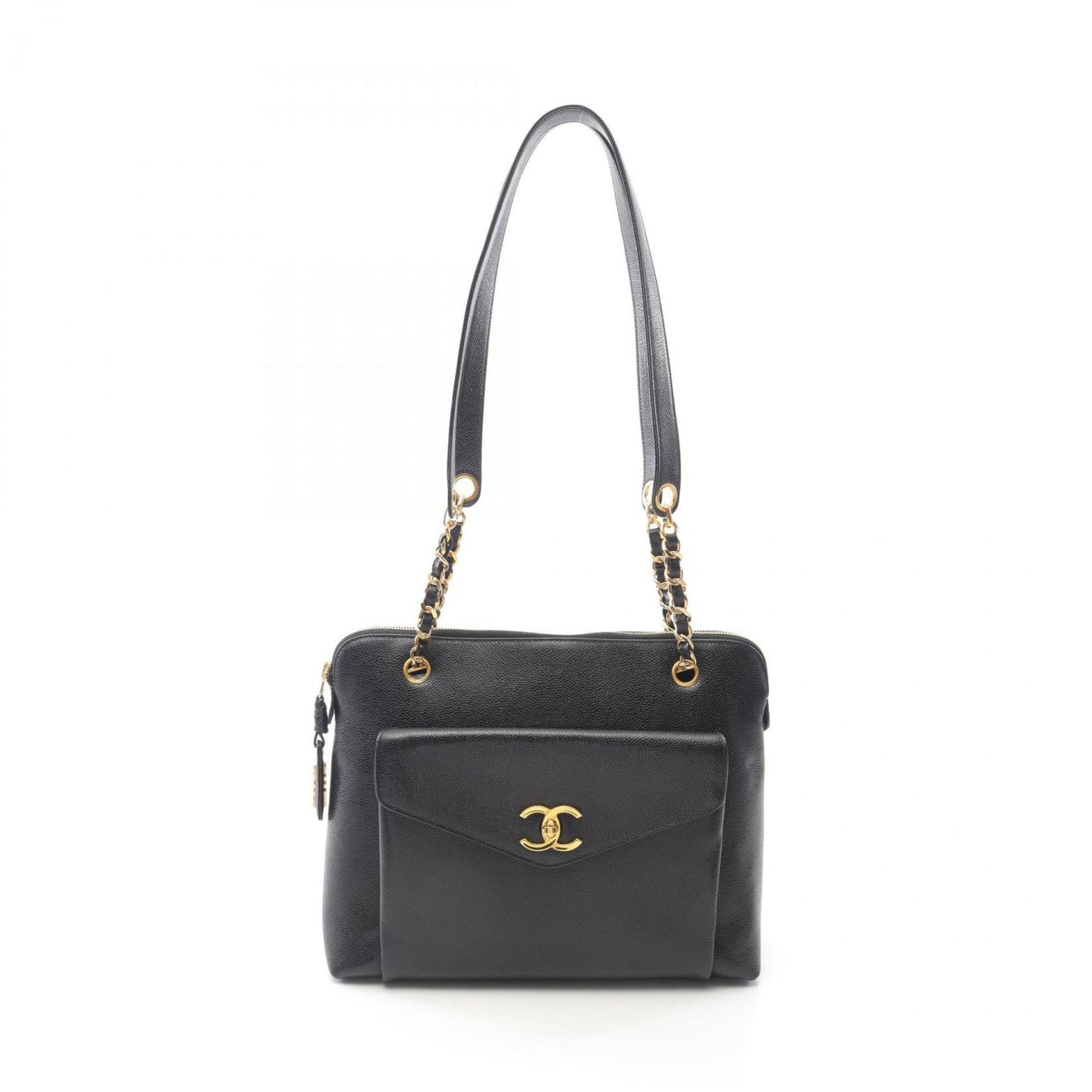 Chanel Coco Mark Shoulder Bag In Caviar (Grained Calfskin) For Women