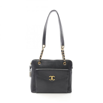 Chanel Coco Mark Shoulder Bag In Caviar (Grained Calfskin) For Women