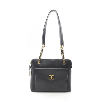 Chanel Coco Mark Shoulder Bag In Caviar (Grained Calfskin) For Women